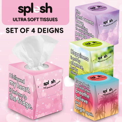 Splesh Ultra Soft Tissues, 12 Cube Boxes (672 Total) Bulk Pack